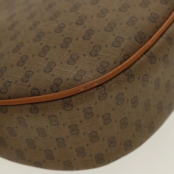 GUCCI Micro GG Canvas Shoulder Bag Beige Gold - Picture 11 of 16